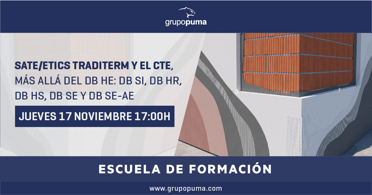➡ SATE/ETICS Traditerm y el CTE, más allá del DB HE: DB SI, DB HR, DB HS, DB SE y DB SE-AE 