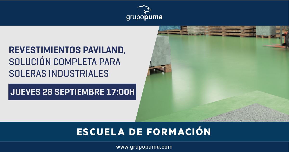 ➡ Revestimientos Paviland, la solución completa para el tratamiento de soleras industriales, cuartos técnicos, salas limpias, aparcamientos y todo tipo superficies con altos requerimientos para los sectores industriales y de la edificación no residencial.