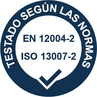 CR - Testado según normas EN/ISO