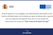 Subvención del Gobierno de España, para el transporte de mercancías a Canarias