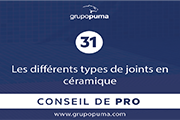 CONSEIL DE PRO 31: Les différents types de joints en céramique 