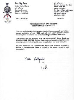 Pidilite–Grupopuma Team Delivers Successful 1000 sq. ft. Exterior Application for MES, New Delhi