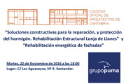 Jornada Técnica con el Colegio Oficial de Arquitectos de Cantabria