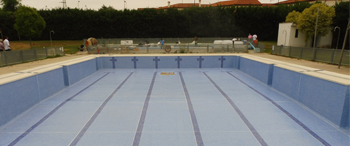 Reparación y revestimiento de piscina municipal de Pedro Abad