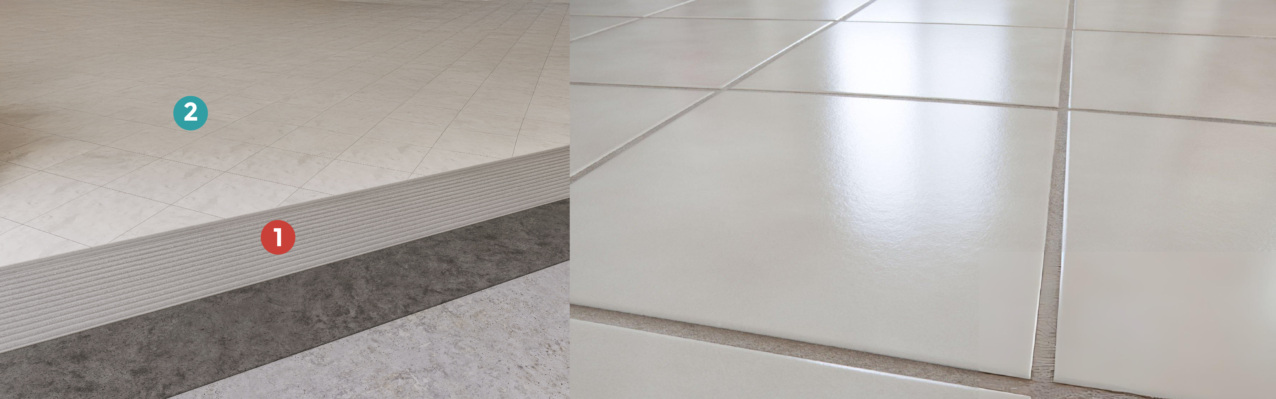 Systeme de collage des carreaux (intétrieur)